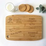 bandeja personalizada papa noel madera grabada