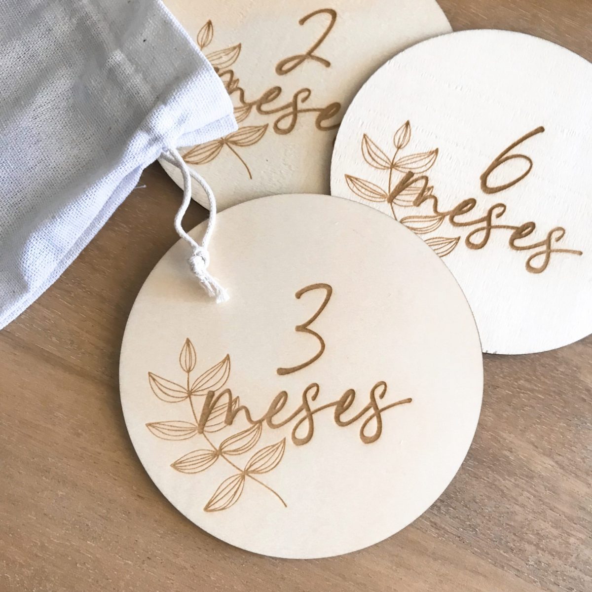 placas cumplemes personalizadas de madera