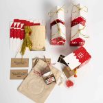 kit calendario de adviento casitas rojas DIY