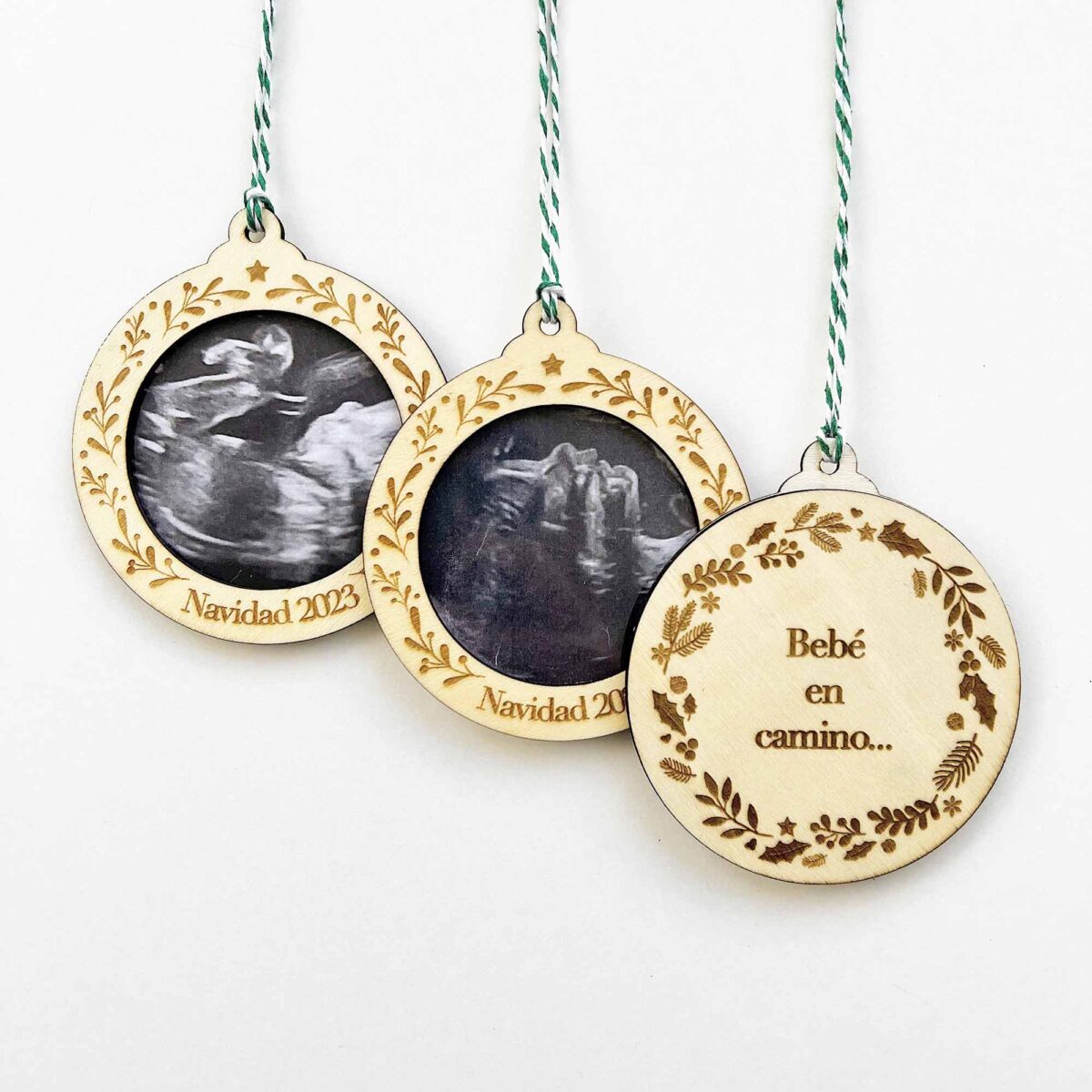 bola navidad personalizada ecografía bebe