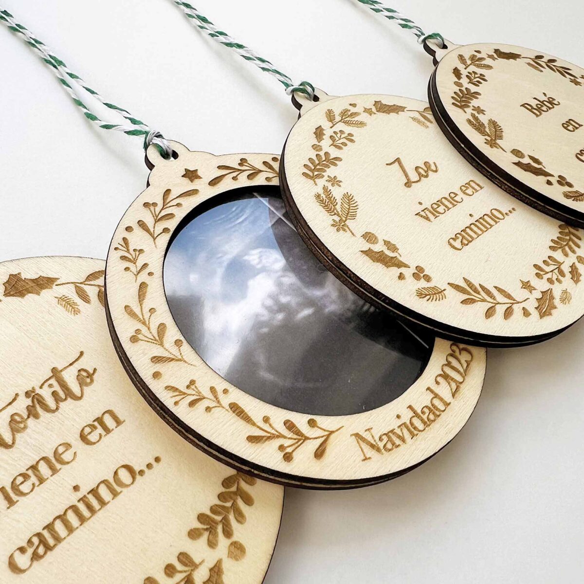 bola navidad personalizada ecografía bebe